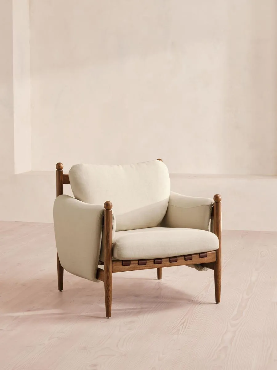 Casper Armchair, Linen, Bisque