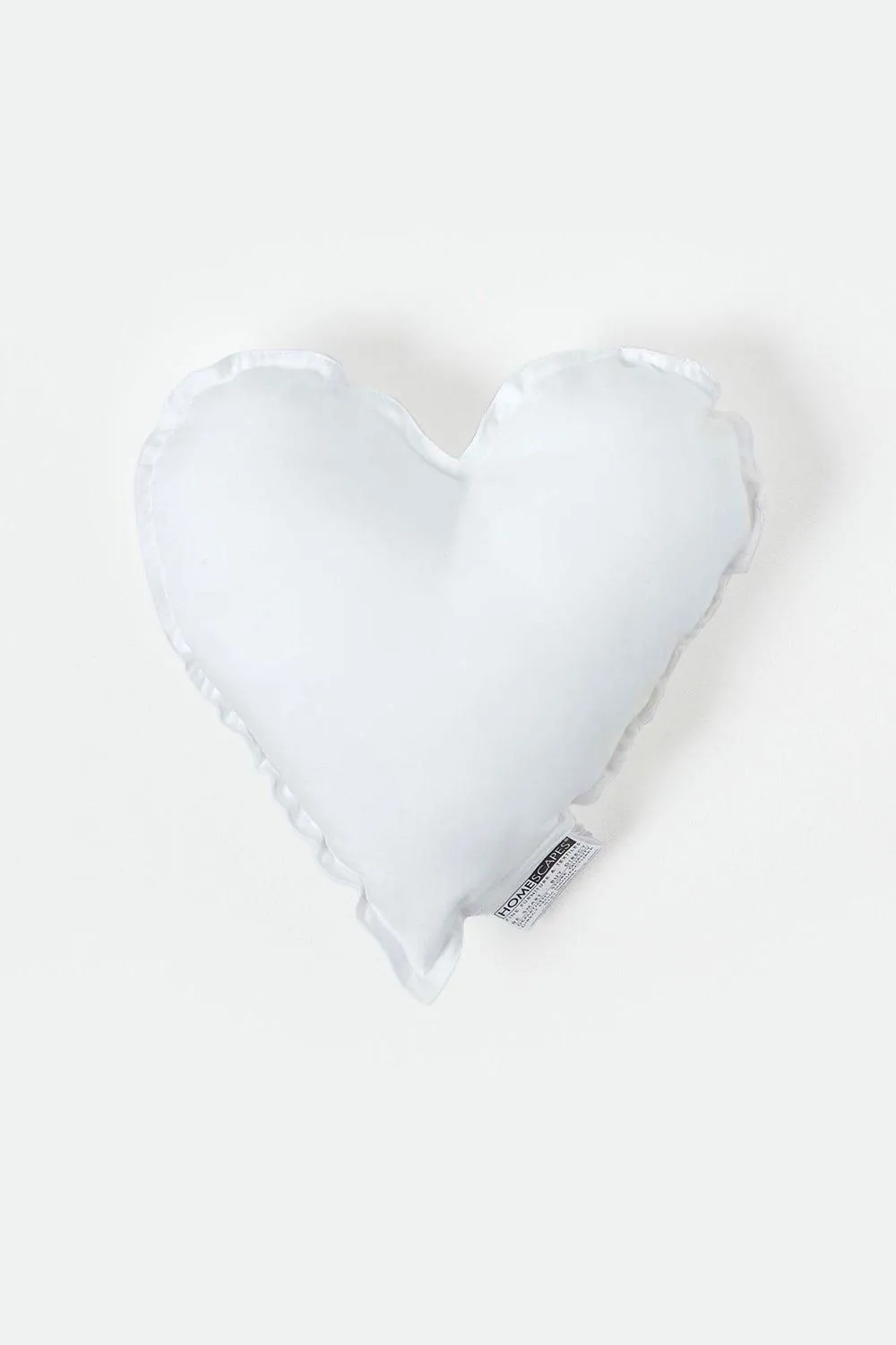 Homescapes Super Microfibre Heart Shaped Cushion Pad - Cushion Filler & Inserts in White 1