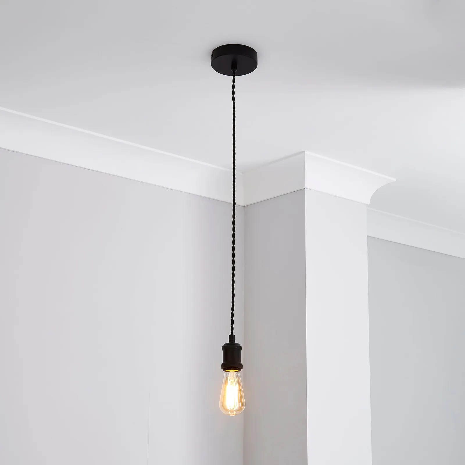 Charlie Industrial Adjustable Pendant Flex Ceiling Light Cable 1