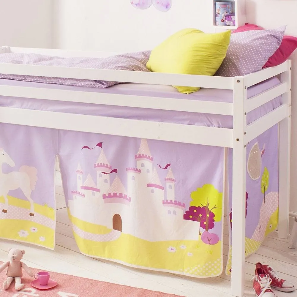 Nöa and Nani Moro Cabin Bed with Ladder and Princess Fairytale Tent in White 2