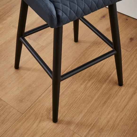 Montreal Counter Height Bar Stool, Faux Leather 4
