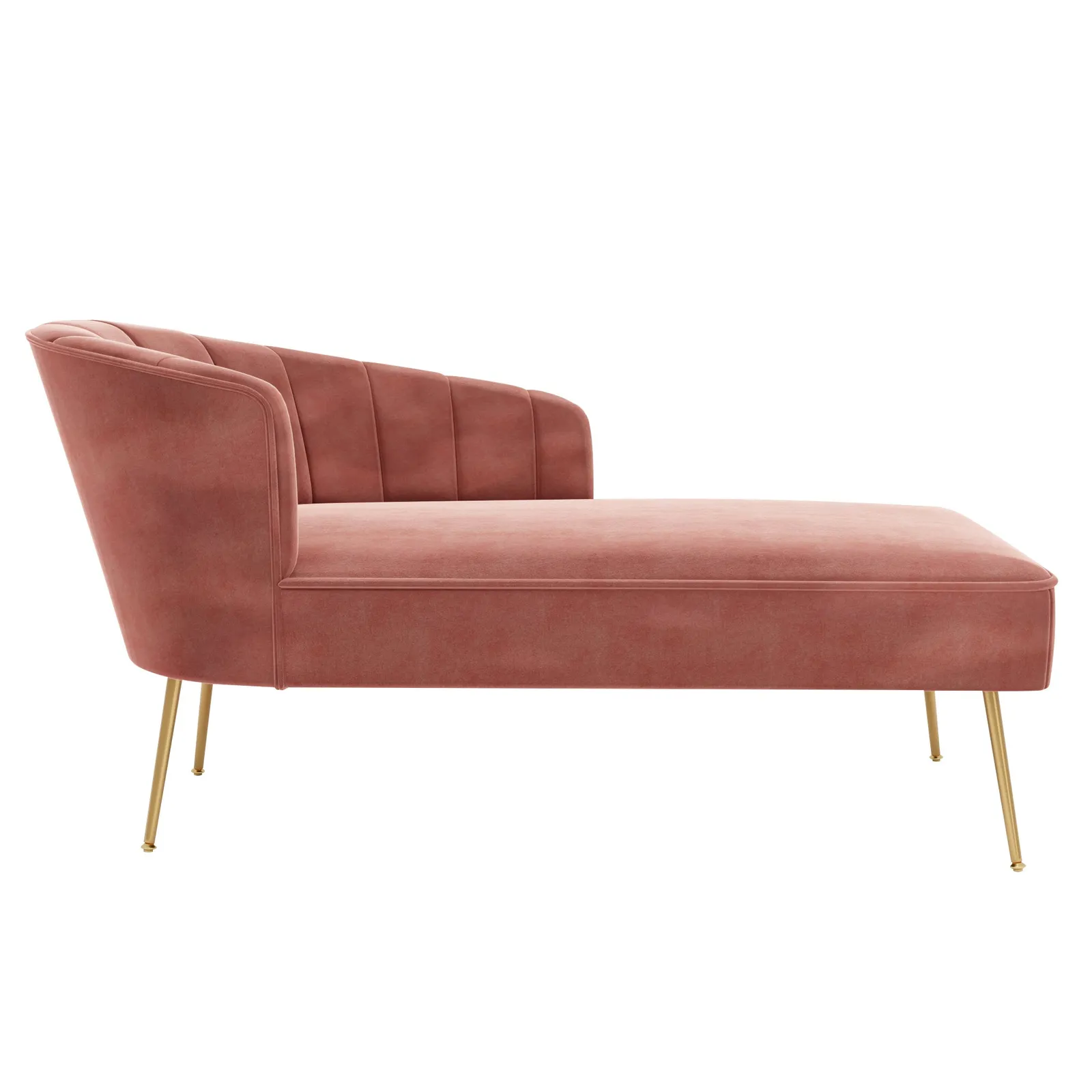 Matilda Velvet Chaise Longue Pink