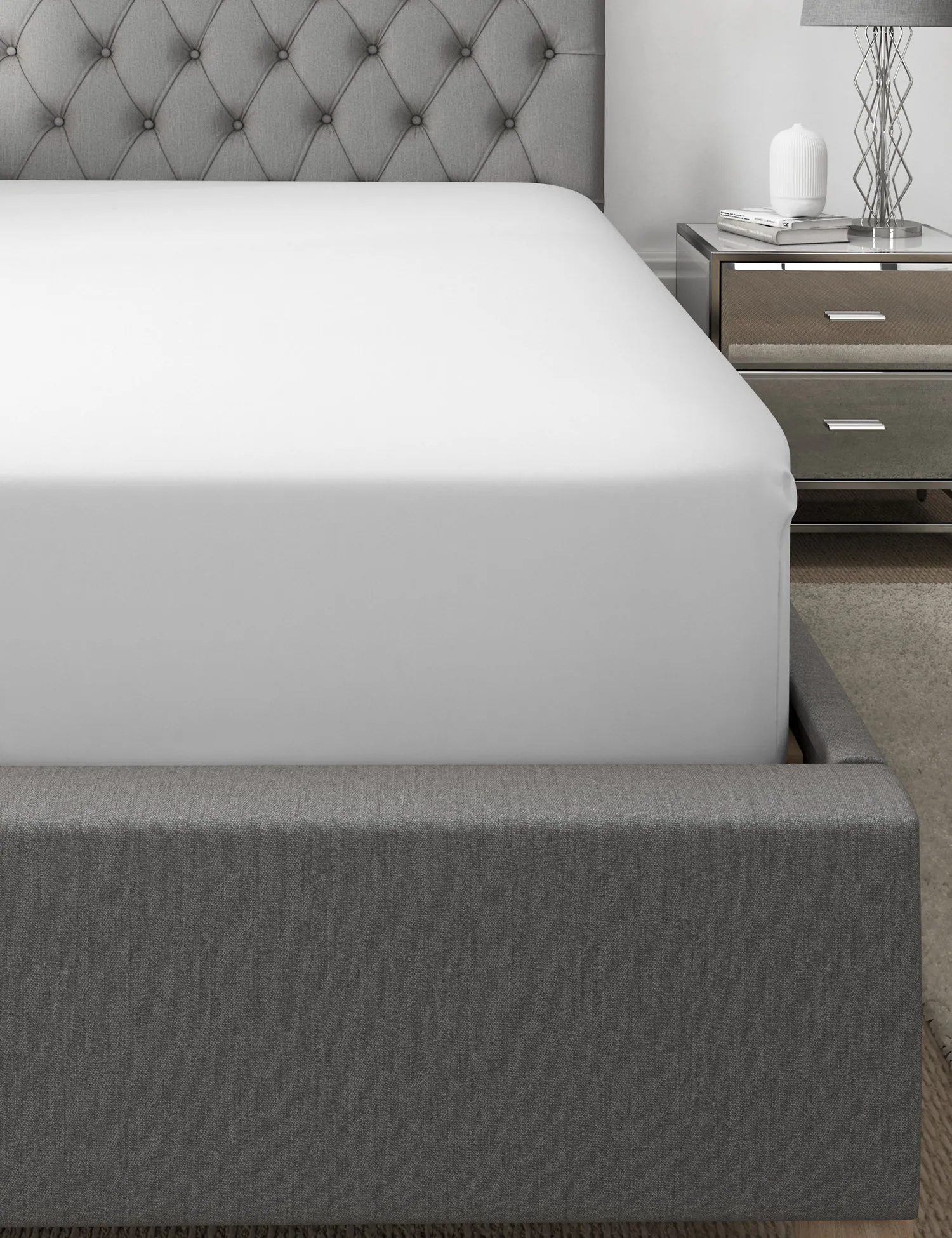 M&S Egyptian Cotton 230 Thread Count Extra Deep Fitted Sheet