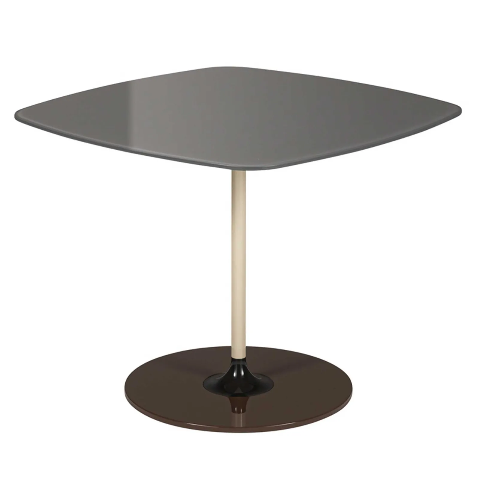 Kartell Thierry Side Table 50X50X40 Grey Glass | Barker & Stonehouse 3