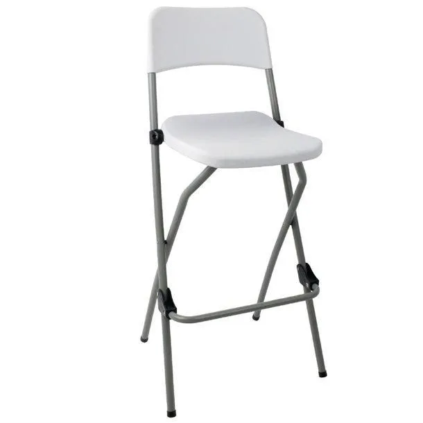 netfurniture Pair of Sparrow Folding Bar Stools in White