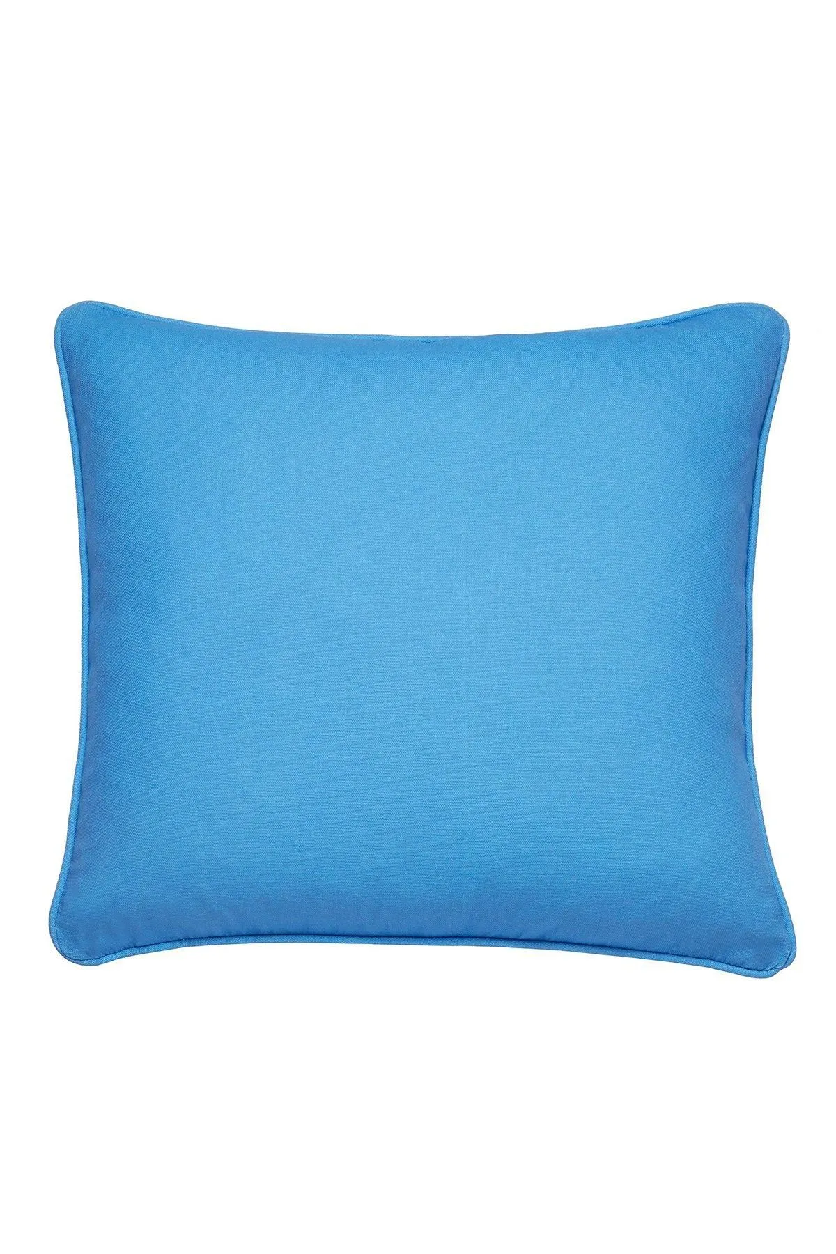 Fusion 'Plain Dye' Water & UV Resistant Filled Cushion in Blue 2