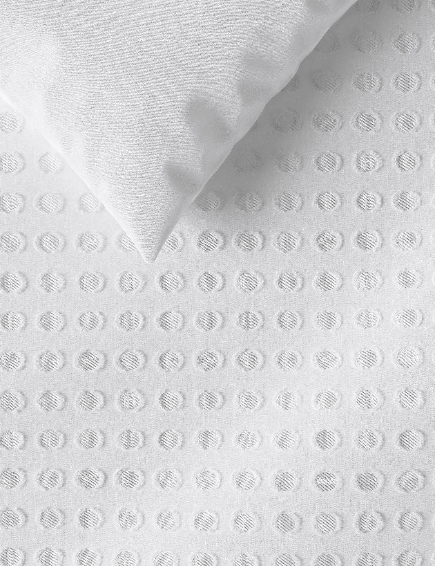 M&S Pure Cotton Spotty Textured Bedding Set