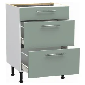 Wickes Orlando Reed Green Drawer Base - 600mm 2