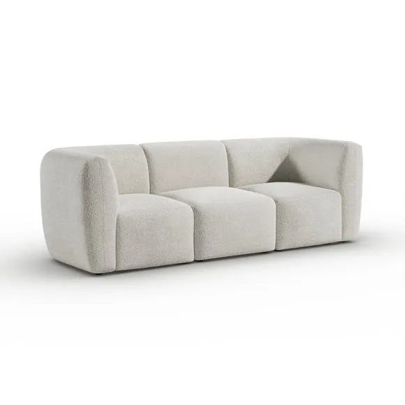 Romy Chunky Tonal Boucle Modular 3 Seater Sofa 6