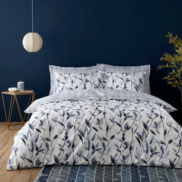 Zen Reversible Polycotton Duvet Cover and Pillowcase Set