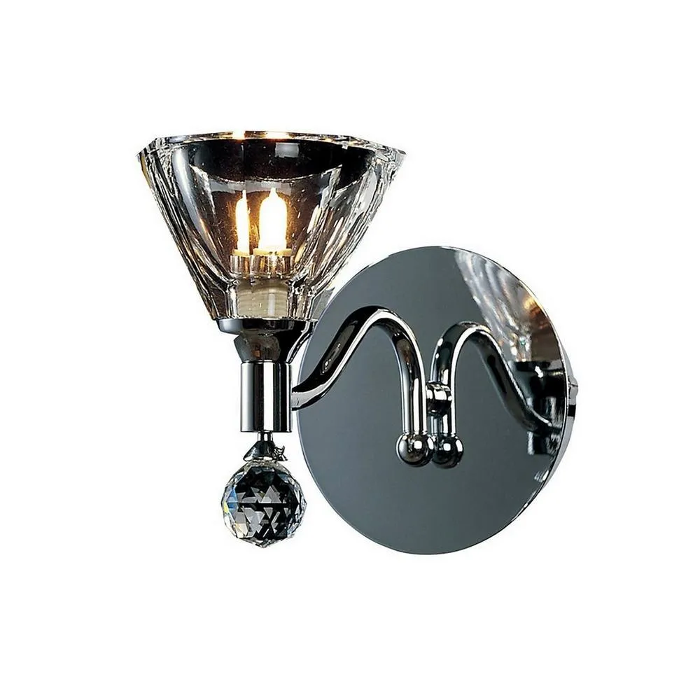 Netlighting Neptune Wall Lamp G9 Polished Chrome in Grey