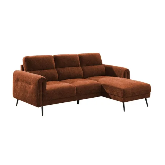 Kelso 3 Seater Chenille Corner Chaise Sofa 2