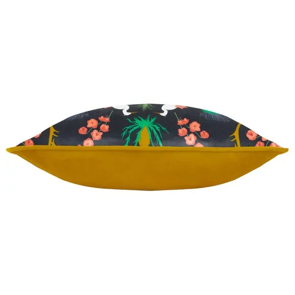 KateMerritt Herons Blue Piped Square Cushion 3