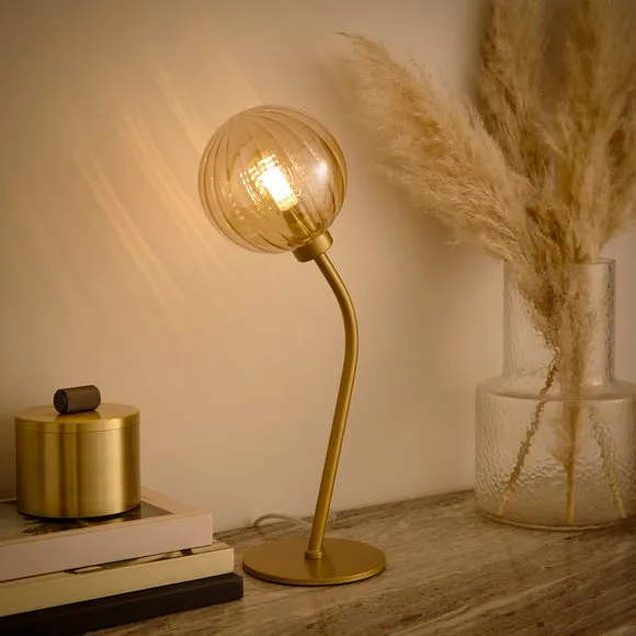 Luxe Ribbed LED Table Lamp 2