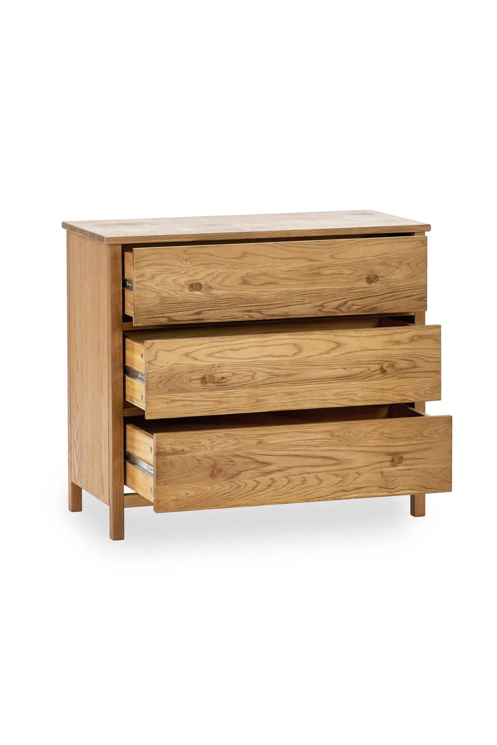Julian Bowen Coxmoor 3 Drawer Chest in Light Oak 3