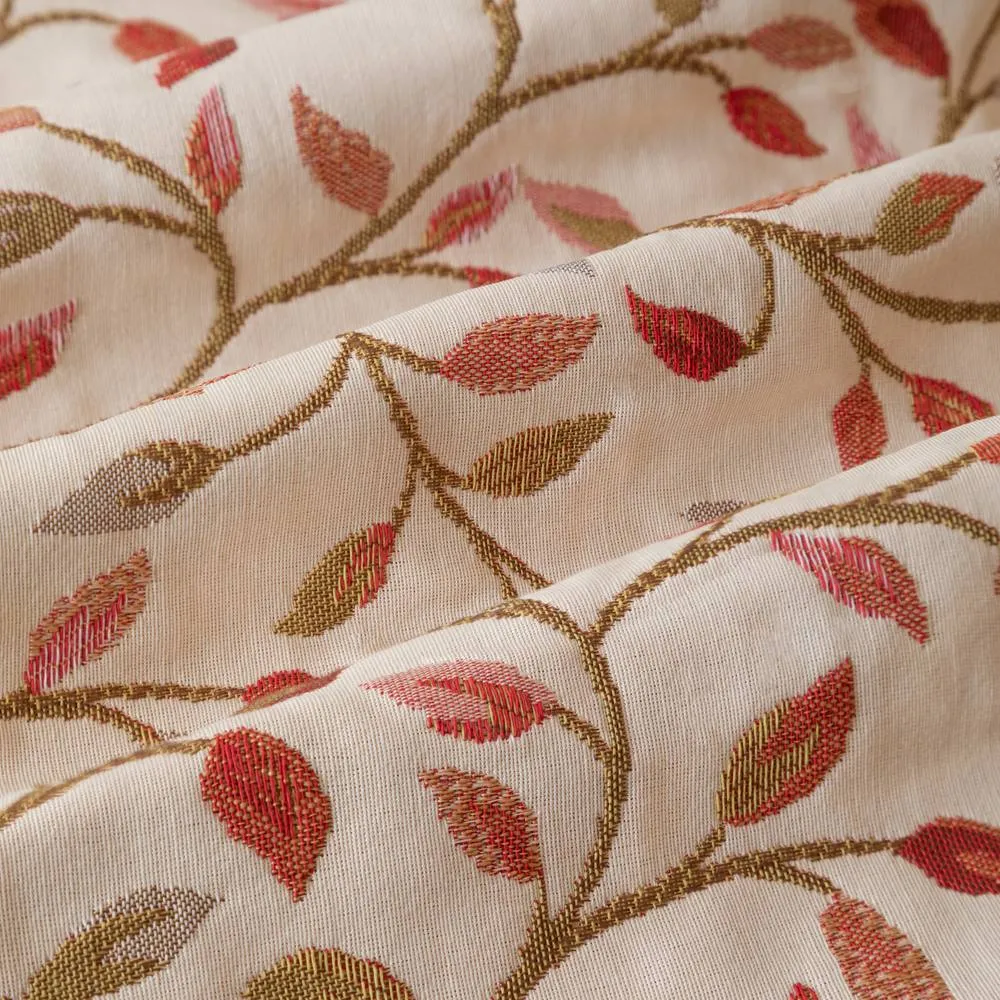Voyage Maison Cervino Jacquard Pencil Pleat Curtain Pair in Beige 6
