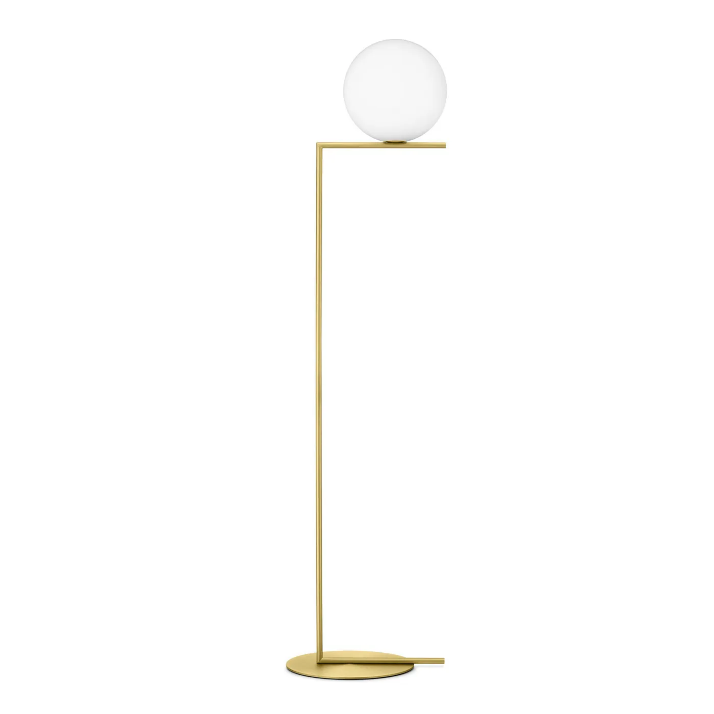 Flos IC F2 Floor Light Brushed Brass