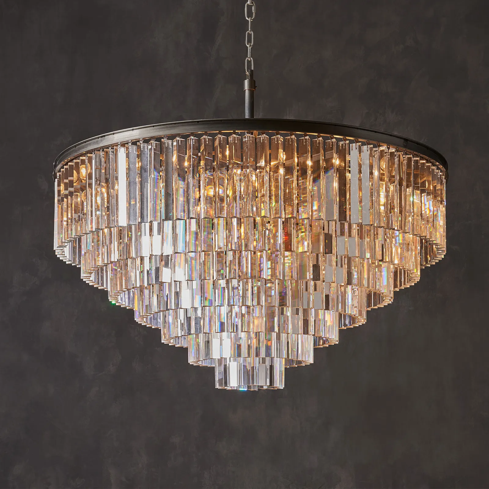 Timothy Oulton Odeon Large 7 Ring Pendant Light Metal | Barker & Stonehouse 2