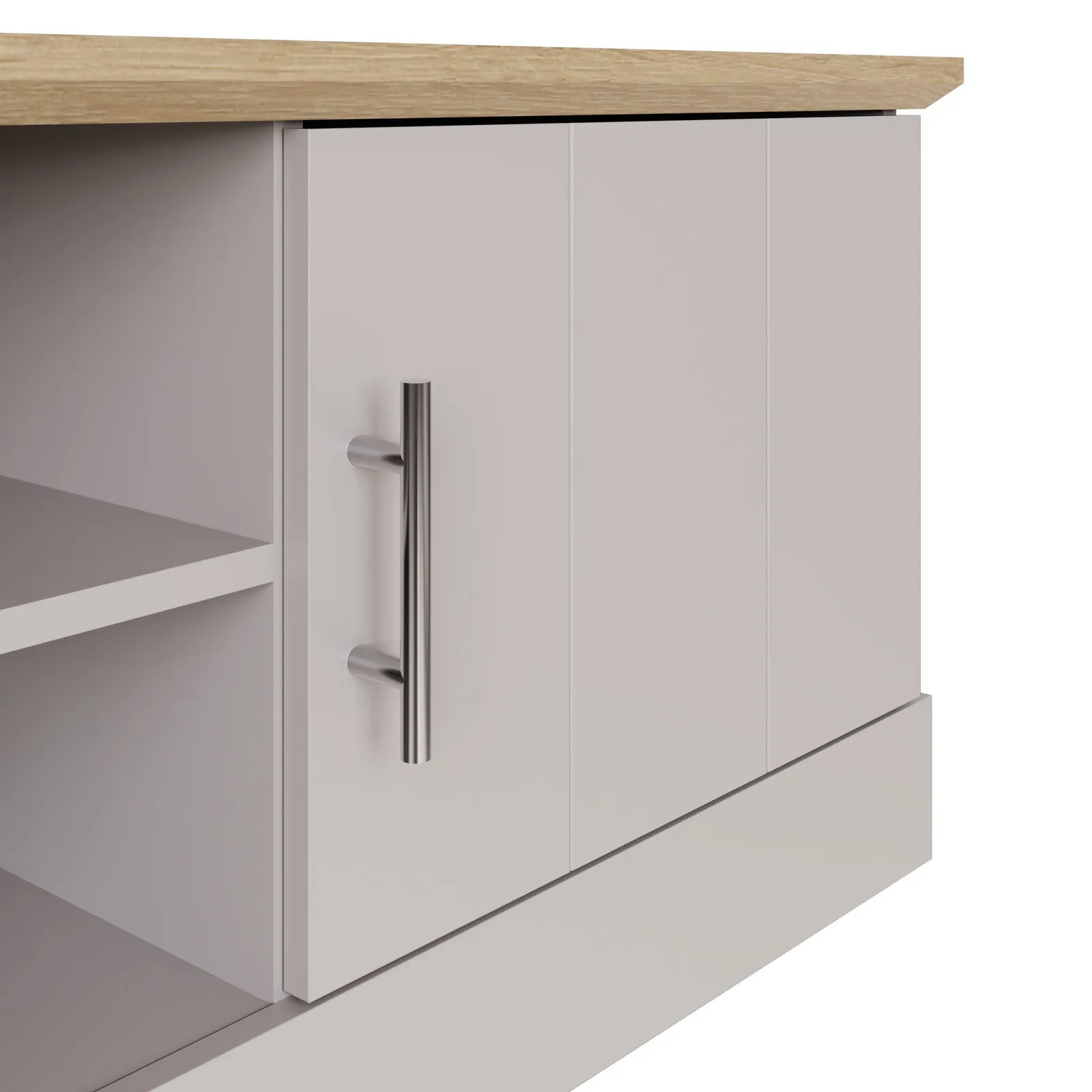 GFW Kendal Large TV Unit in Grey 5