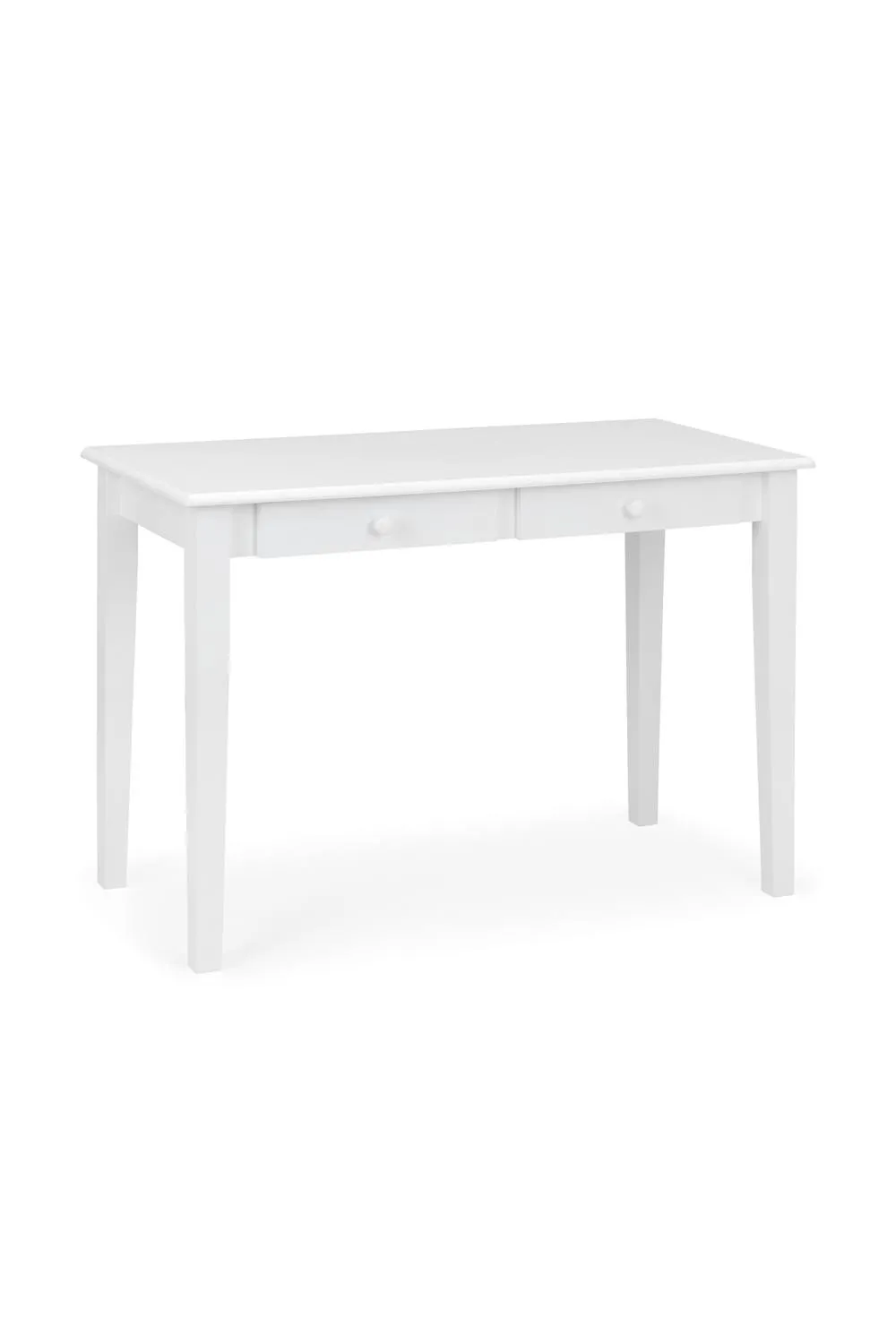 Julian Bowen Carrington 2 Drawer Desk in White 2