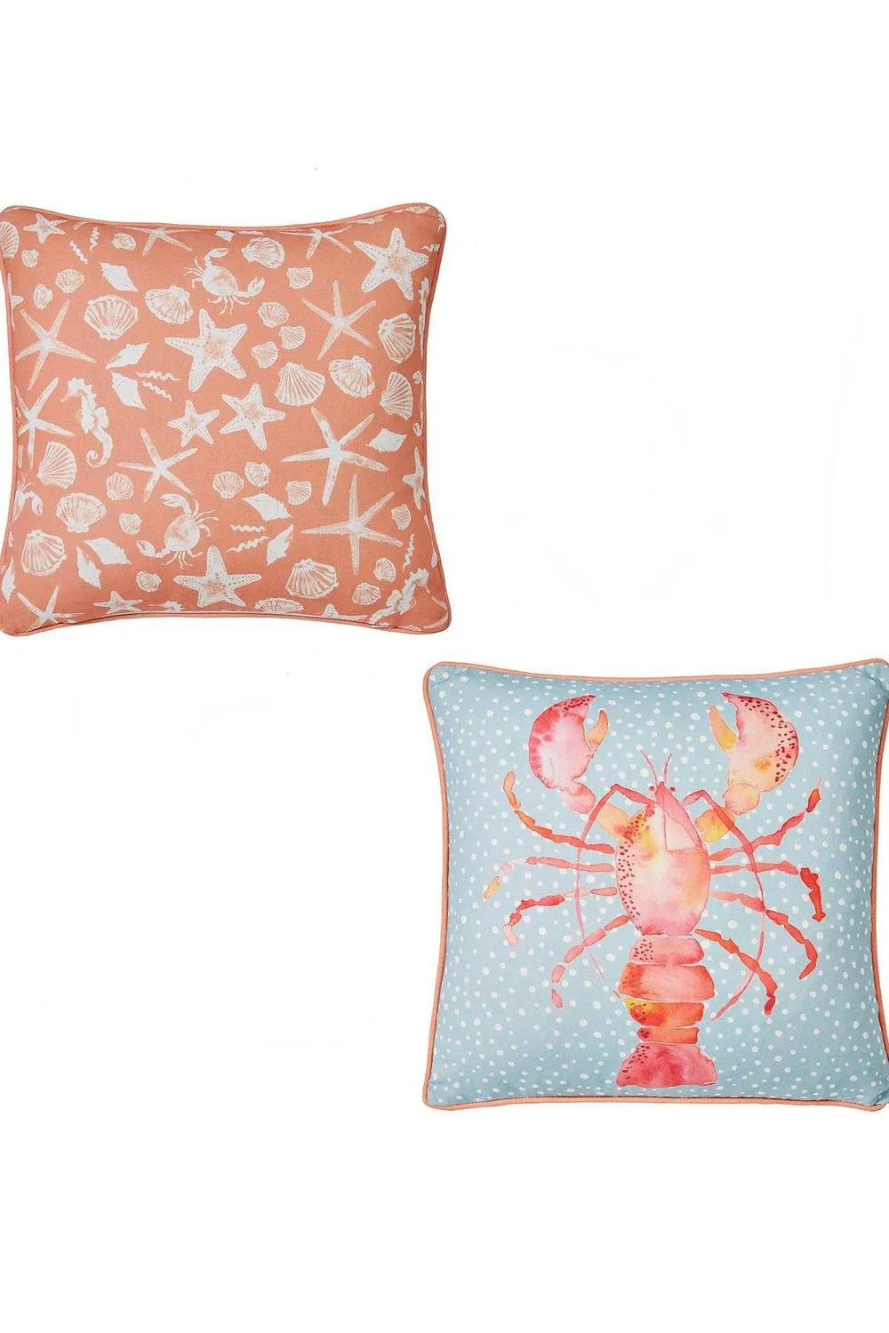 Fusion 'Lobster' Outdoor Water & UV Resistant Garden Filled Bench Cushion in Orange 4