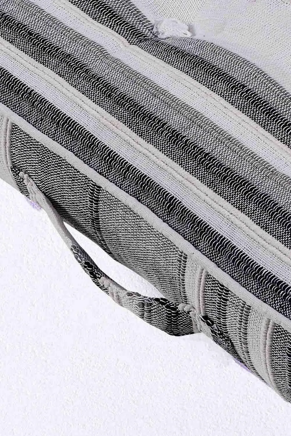 Homescapes Morocco Striped Cotton Floor Cushion in Grey 4