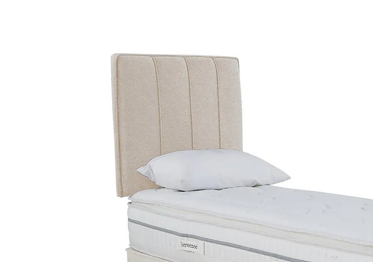 Daniel Strutted Headboard - Single - Tweed Cream