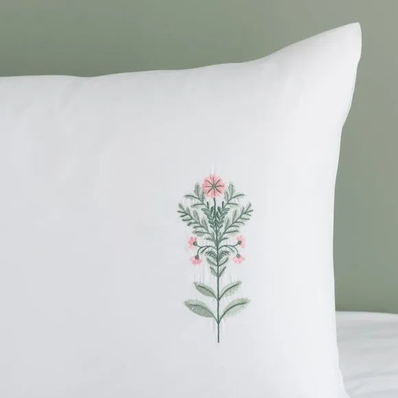Somerset Embroidered Microfibre Duvet Cover & Pillowcase Set 4