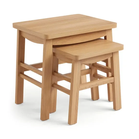 Laurie Nest of Tables, Oak Effect 5