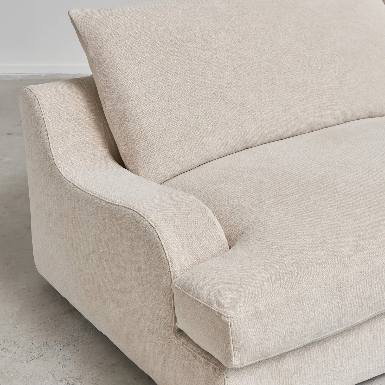 Timothy Oulton Antwerp 3.5 Seater Sofa, Neutral Fabric | Barker & Stonehouse 3