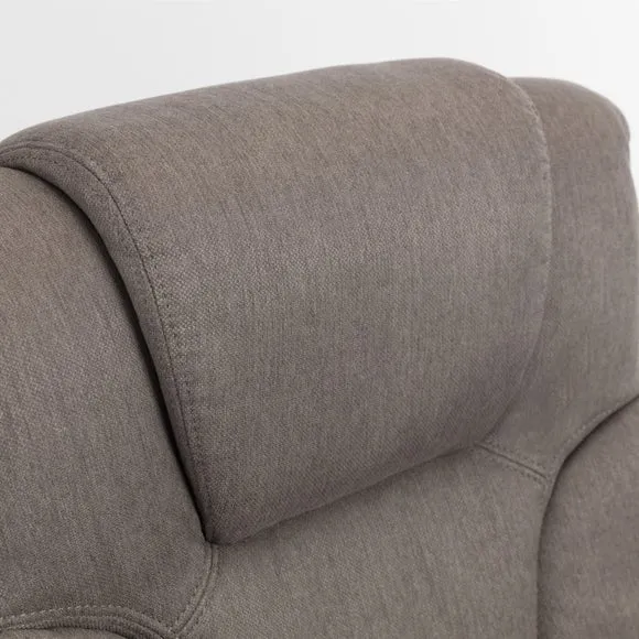 Return - Malmo Faux Linen Swivel Recliner & Footstool 2