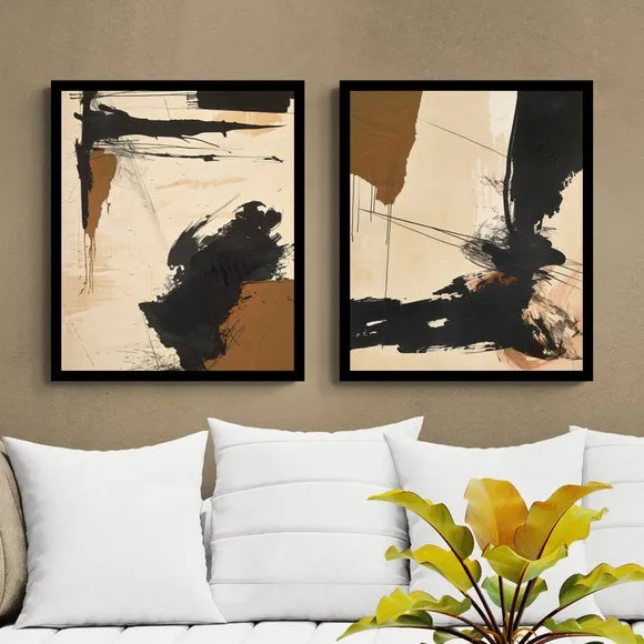 Artko Set of 2 Abstract Passion by J.D Lewis Framed Prints
