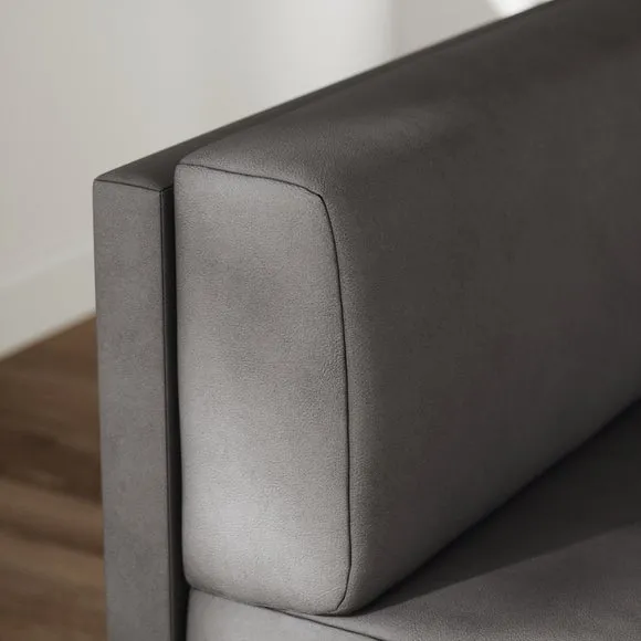 Mae Long Dining Bench, Faux Leather 3