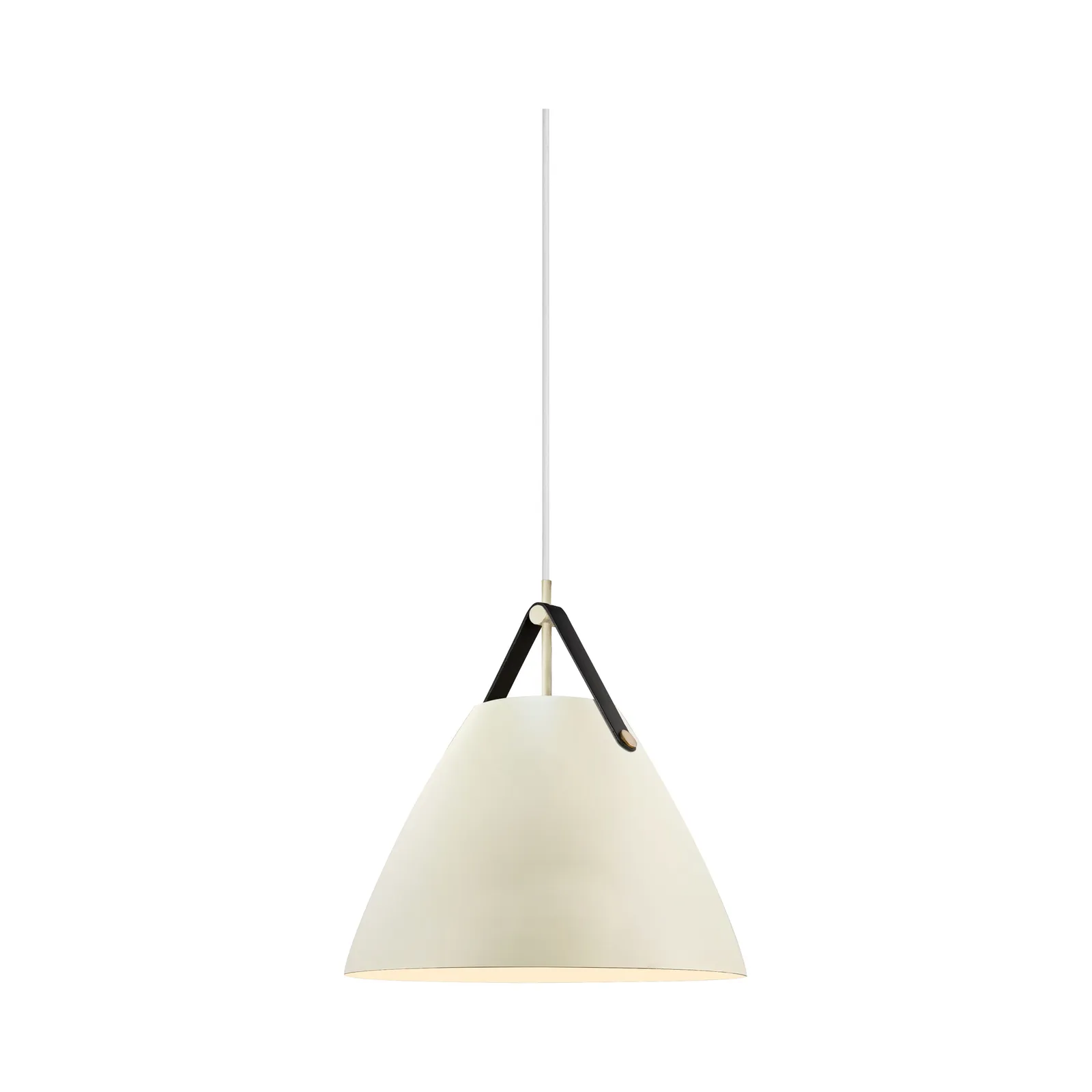 Nordlux Strap Pendant Light Sand Metal Dining Room E27 Mains 36cm in Light Beige