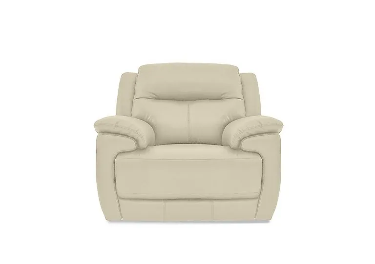 Touch Leather Armchair - BV Bisque
