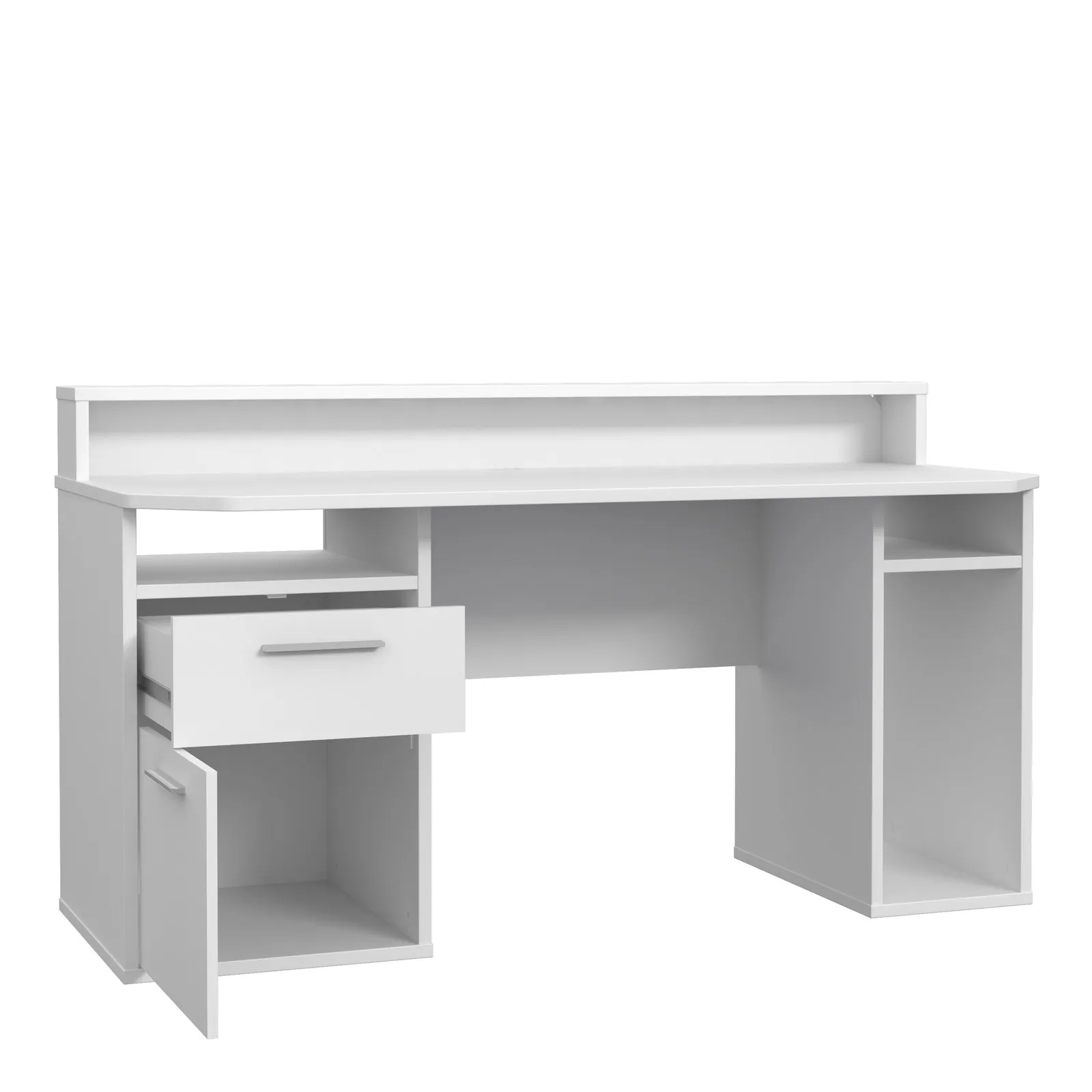 Furniture To Go Loadout White Gaming Desk with Colour Changing LED 3