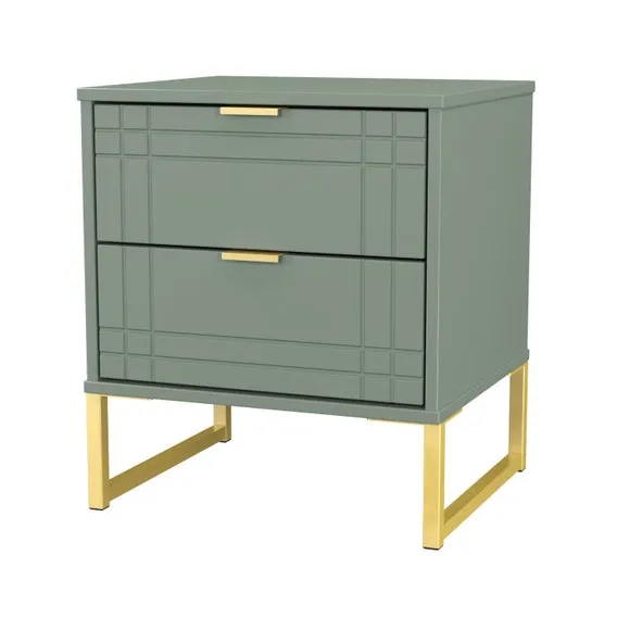 Darlton 2 Drawer Bedside Table 4