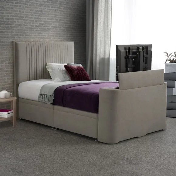 Sweet Dreams Venice Vertical Pleated Side Lift Ottoman TV Bed 1
