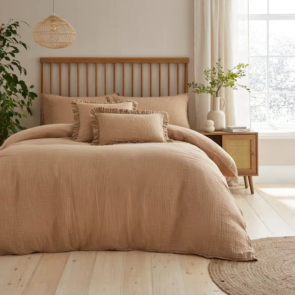 Cotton Muslin Duvet Cover and Pillowcase Set 1