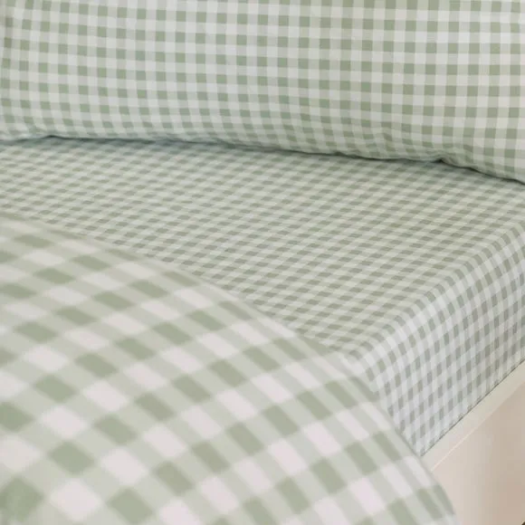Catherine Lansfield Bamford Gingham Check Polycotton Fitted Sheet 1