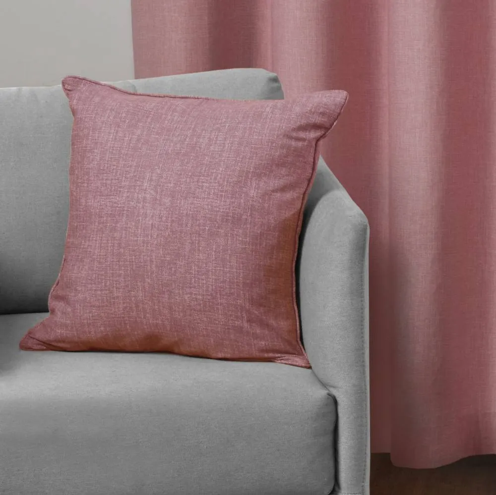 Smart Living Textured Print Eyelet Lined Curtains for Bedroom & Living - 2 Panels in Pink 6