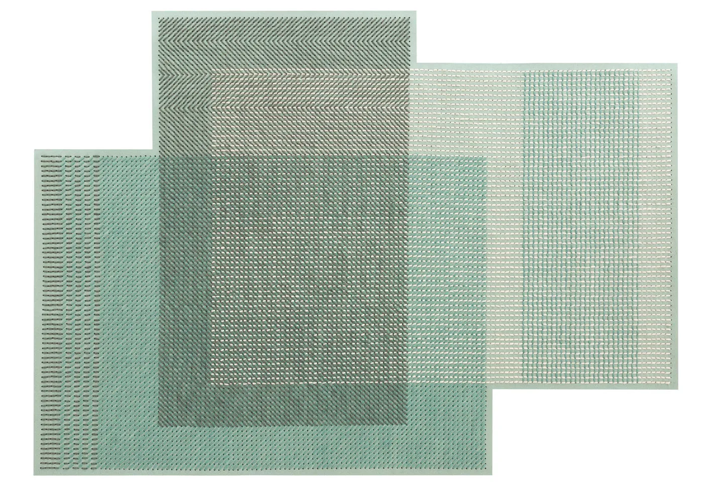 Gandia Blasco Canevas Geo Rug Green 170 x 240cm