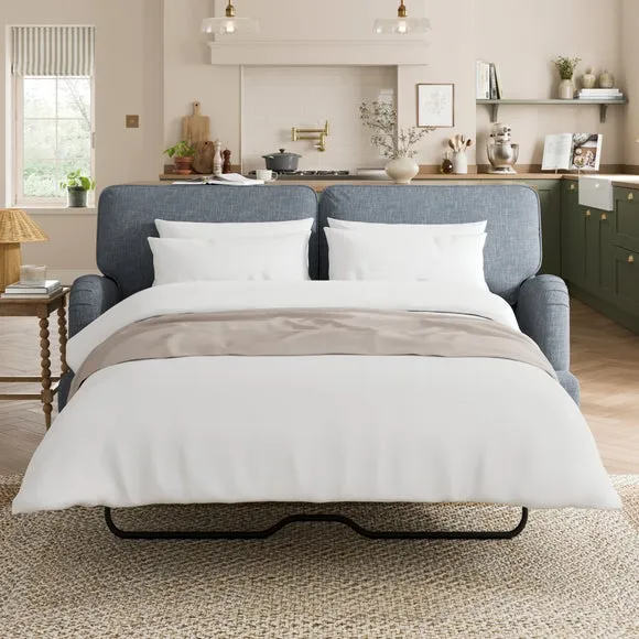 Beatrice II Faux Linen 3 Seater Sofa Bed