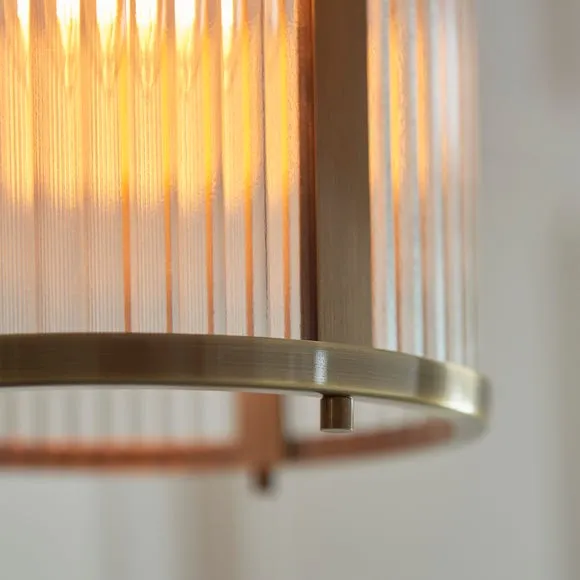 Vogue Hadley Ribbed Adjustable Pendant Light 2