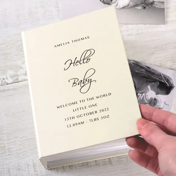 Personalised Free Text Photo Album with Sleeves 4