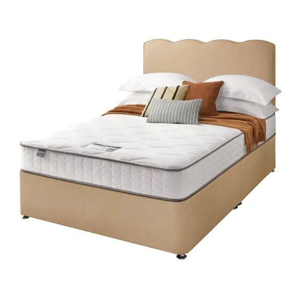 Silentnight Divan Bed With Wave Fabric Headboard and 800 Pocket Sprung Mattress 2