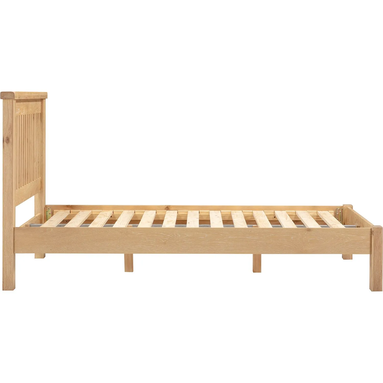 Seconique Windsor 4'6" (Double) Bed Low Foot End (Part Assembled) in Light Oak 4