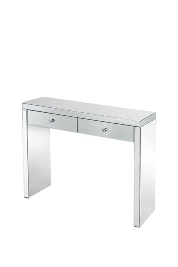 APHRODITE Venetian Mirrored Dressing Table with 2 Drawers
