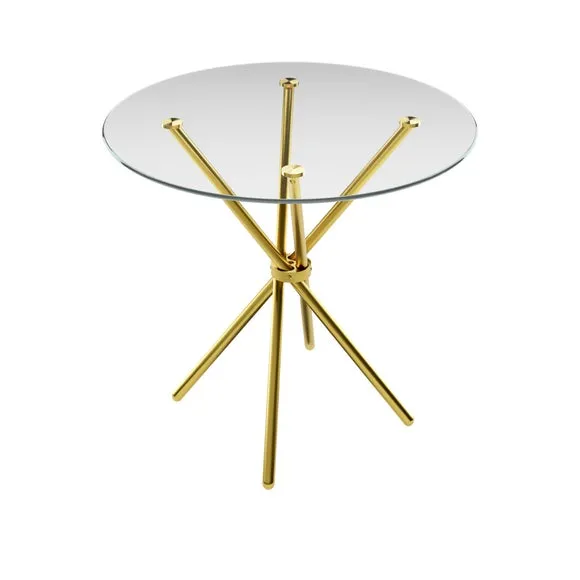 Casa 4 Seater Glass Top Dining Table 3