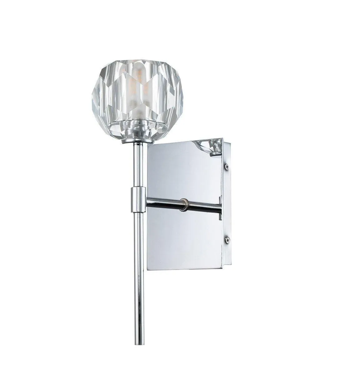 Netlighting Quoizel Regalia Wall Lamp Polished Chrome 3000K IP44 in Grey 5